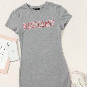 SHEIN grey bodycon dress